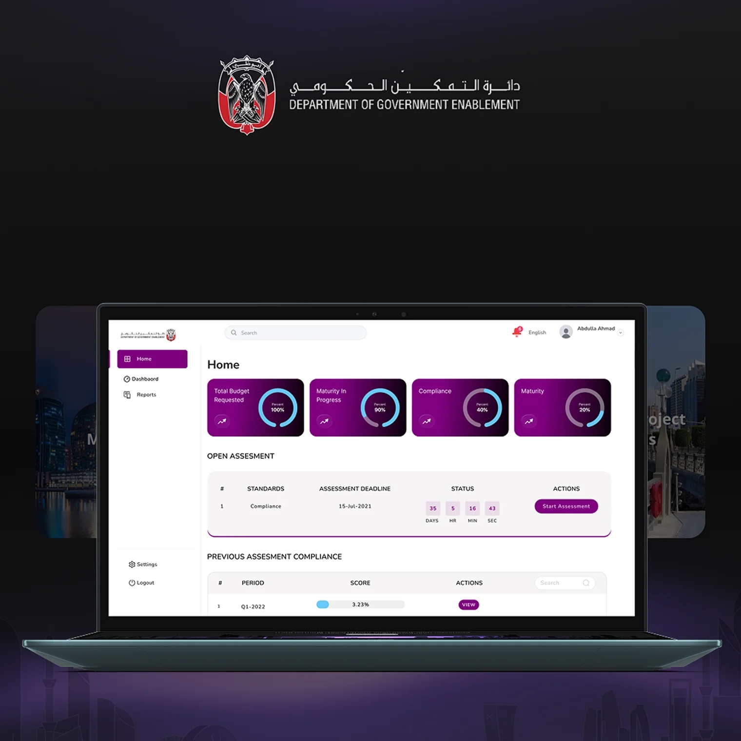 Department of Govt hero visual