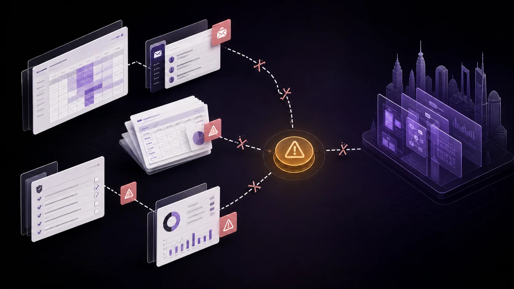 Disconnected operational systems and approval bottlenecks before automation