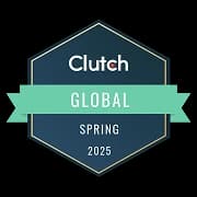 Clutch Global Leader Spring 2025 badge
