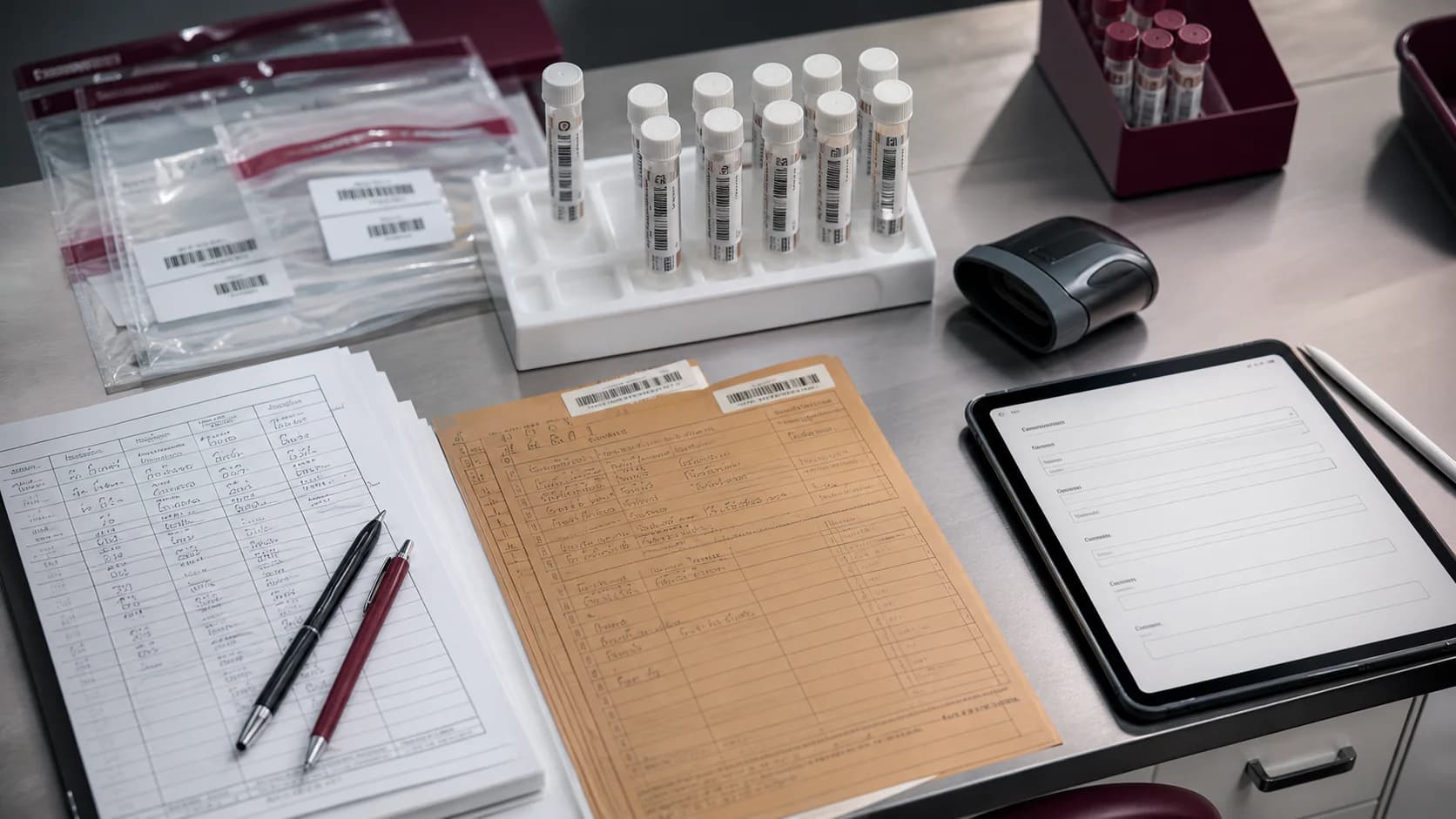 Manual specimen forms and disconnected swab intake records before AbsoluteID Manual specimen forms and disconnected swab intake records before AbsoluteID
