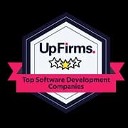 UpFirms Top Software Development Company badge