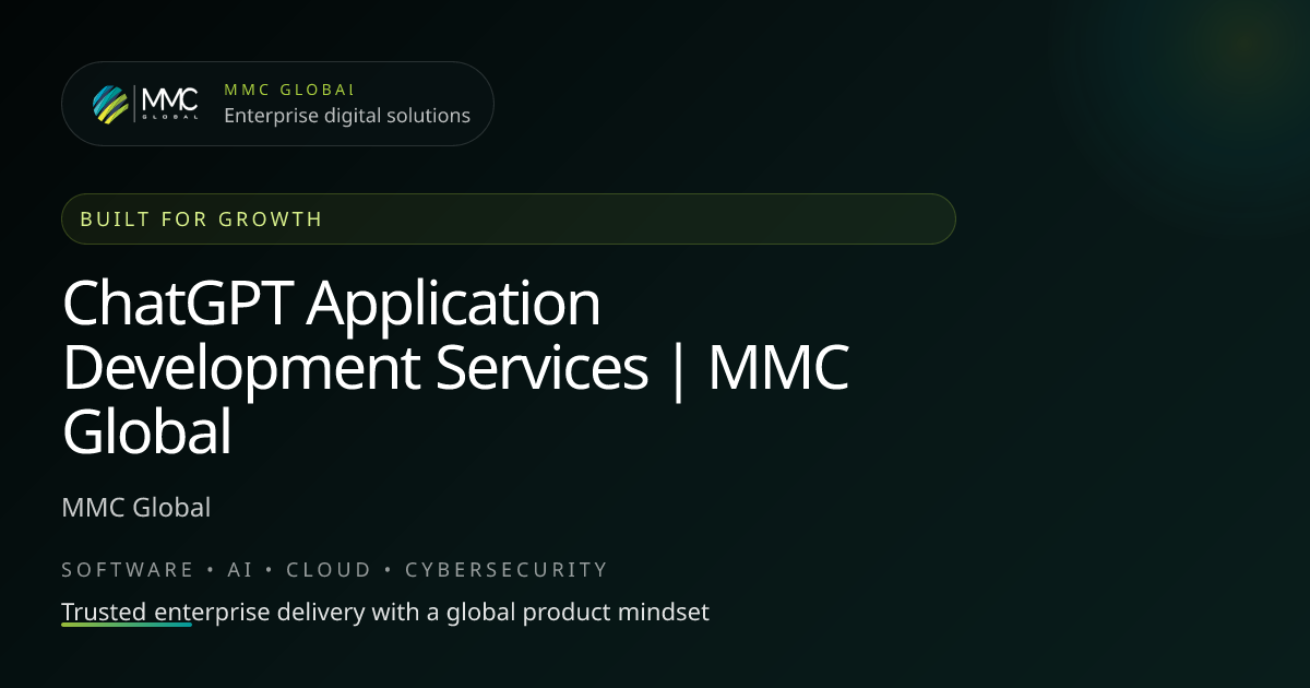 ChatGPT Application Development Services | MMC Global