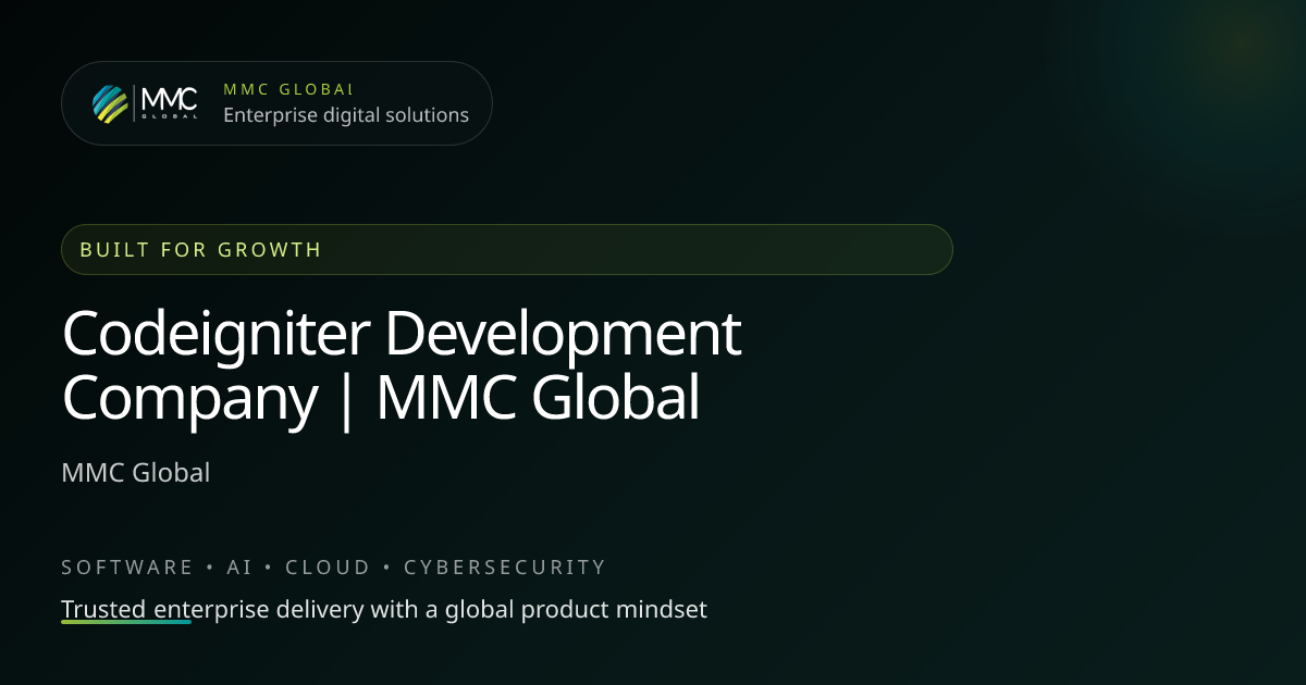 Codeigniter Development Company | MMC Global