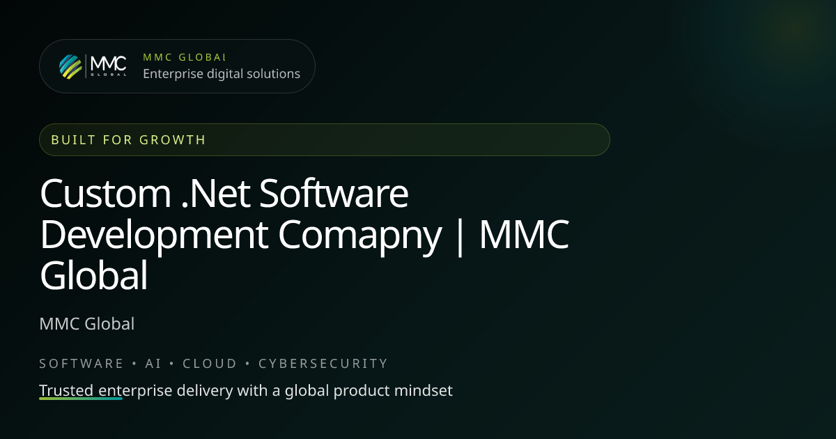 Custom .Net Software Development Comapny | MMC Global
