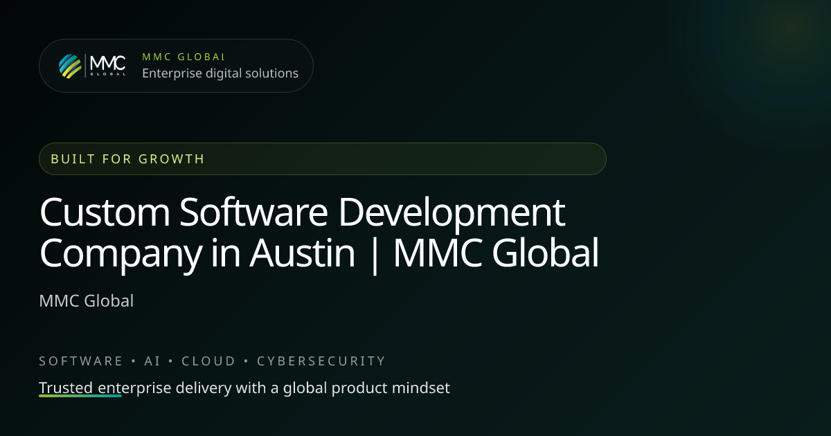 Custom Software Development Company in Austin | MMC Global