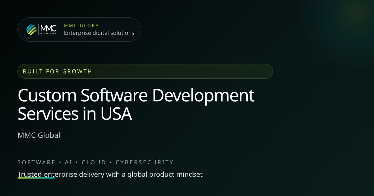 Custom Software Development Services in USA