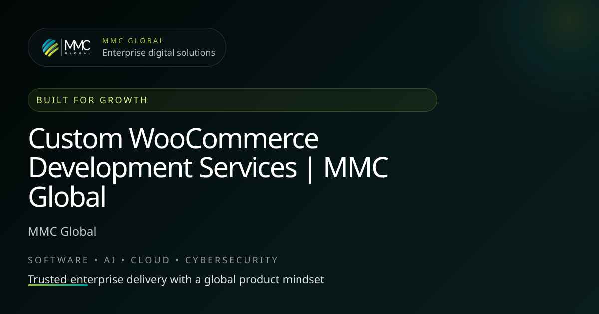 Custom WooCommerce Development Services | MMC Global