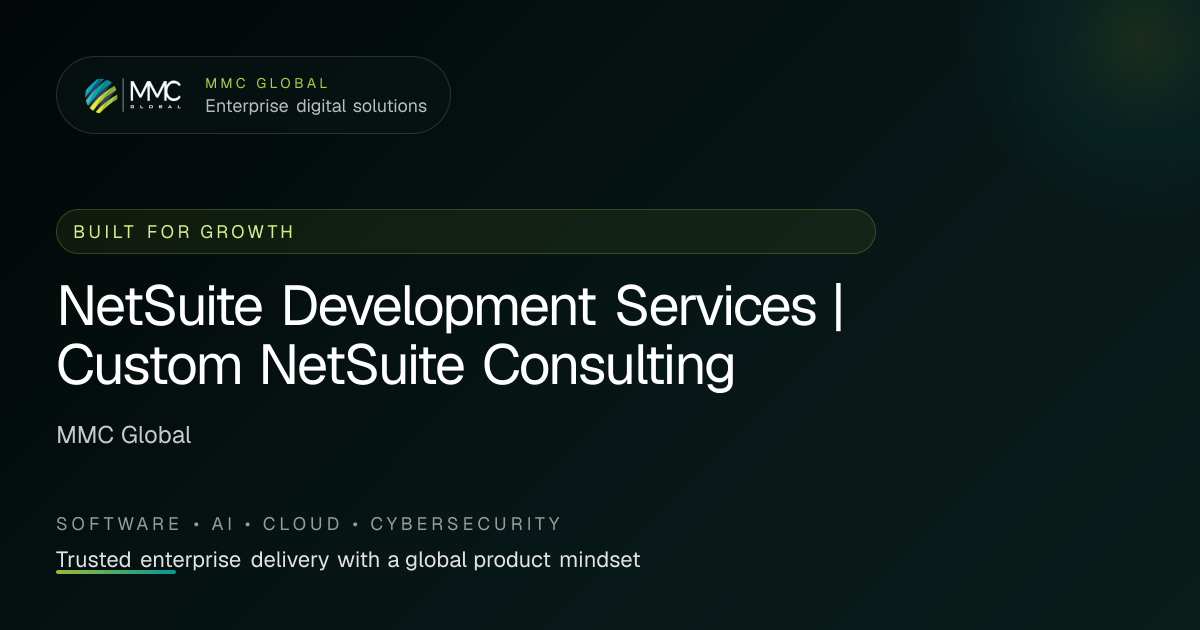 NetSuite Development Services | Custom NetSuite Consulting