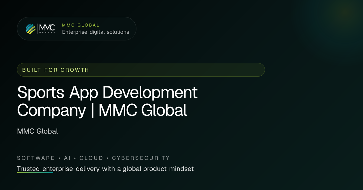 Sports App Development Company | MMC Global