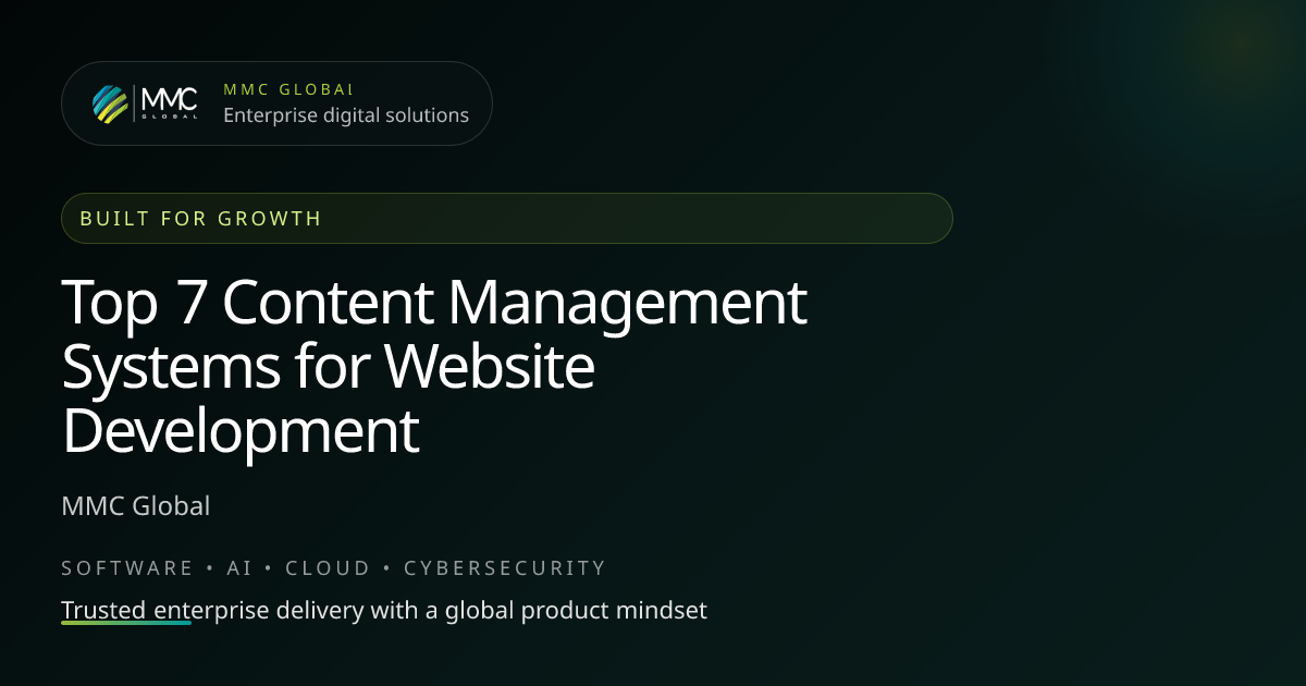 Top 7 Content Management Systems for Website Development