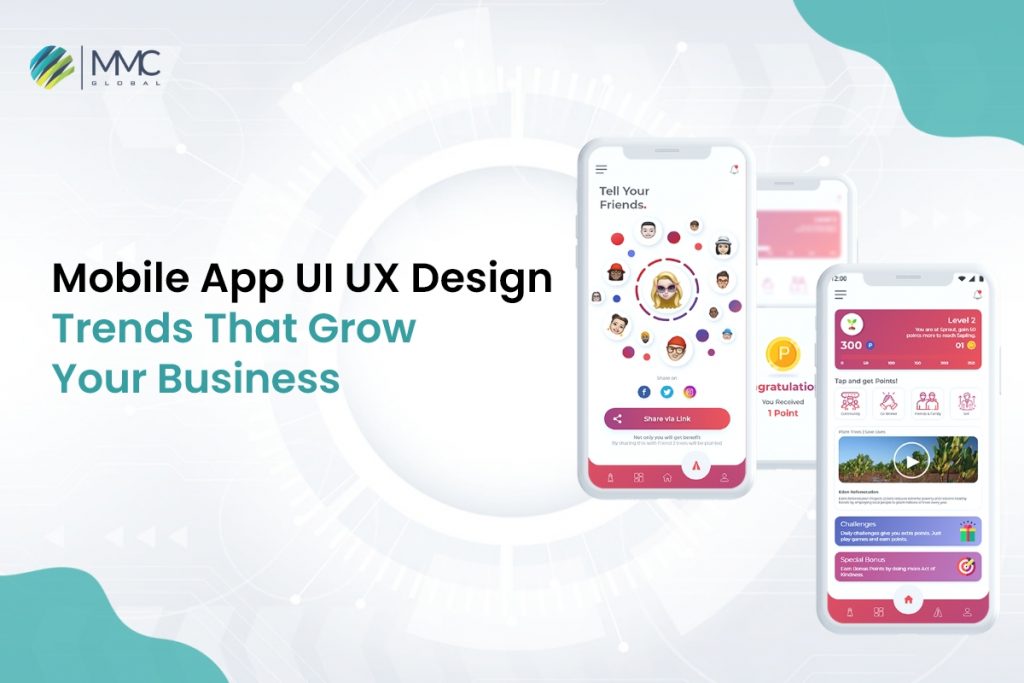Mobile app UI UX design Trends