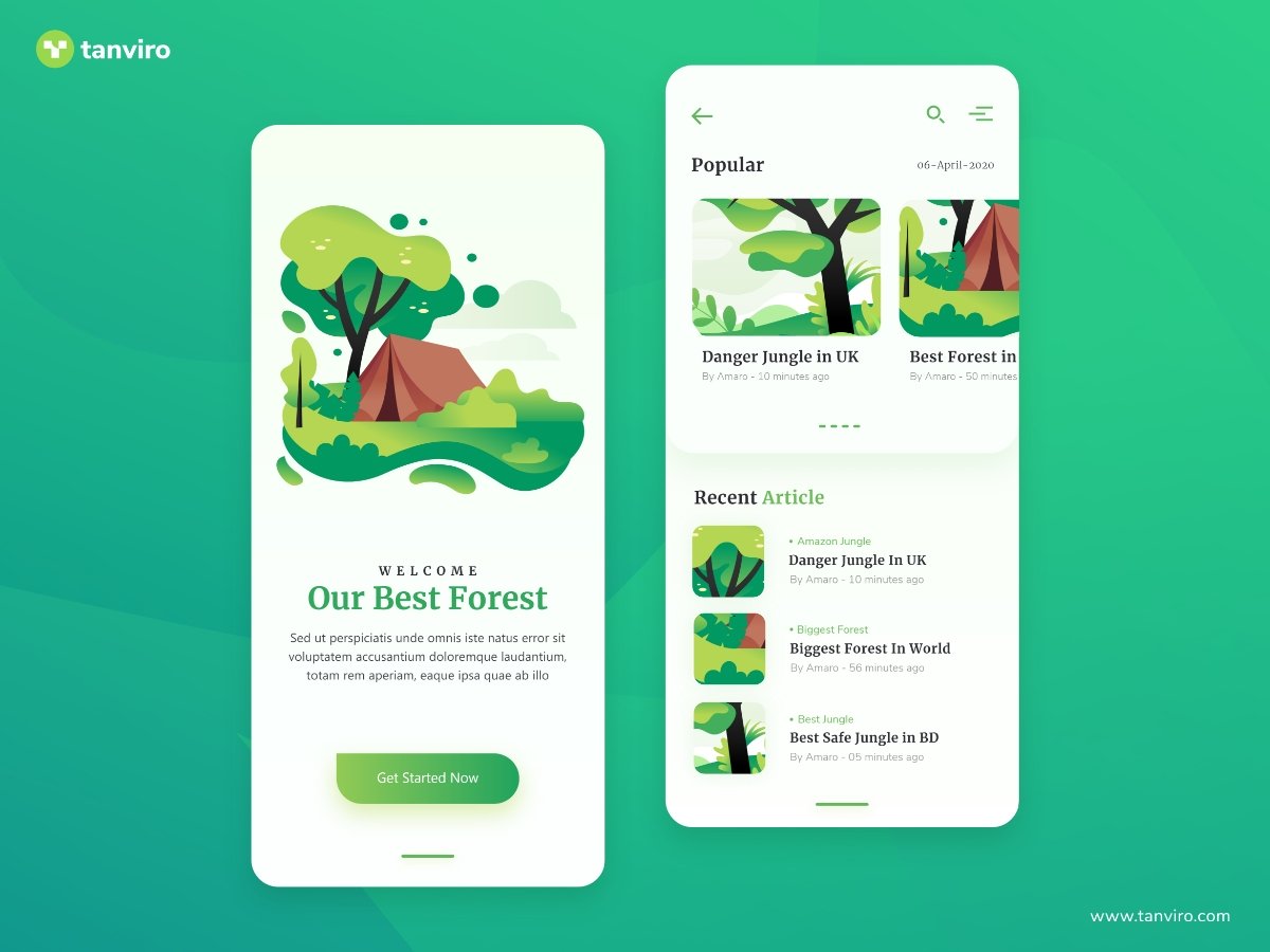 illustration UI UX design