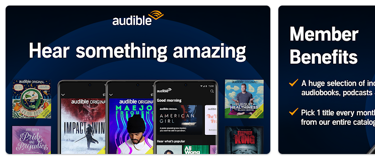 Audible book app for readers