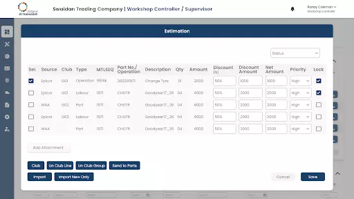 Estimation of Repair Orders