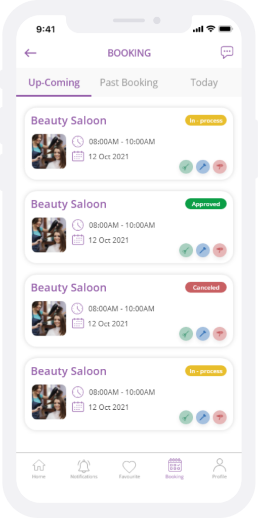 on-demand beauty mobile app