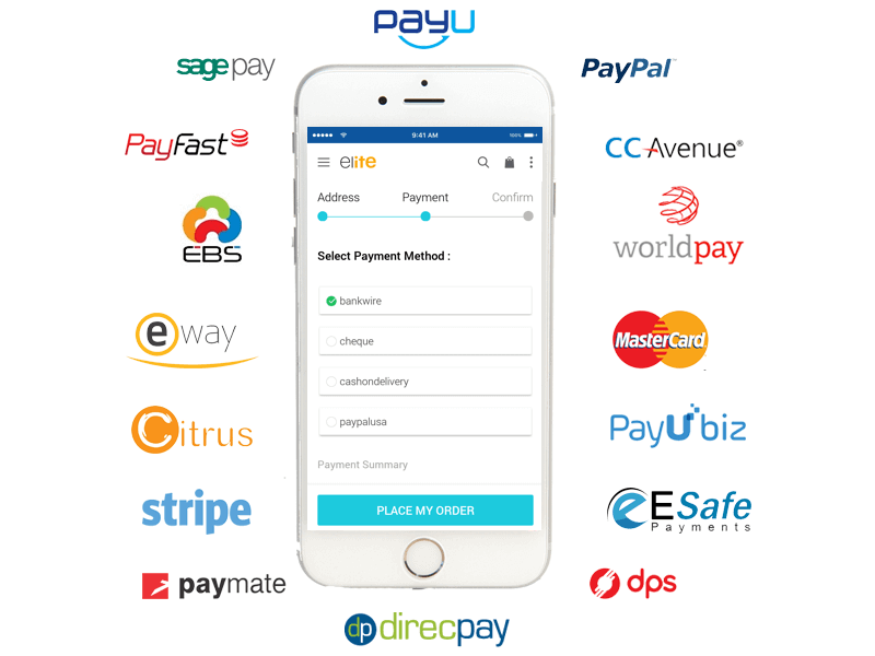 mobile application development - payment gateways