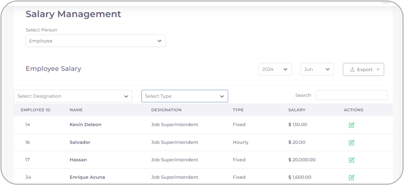 Salery-management