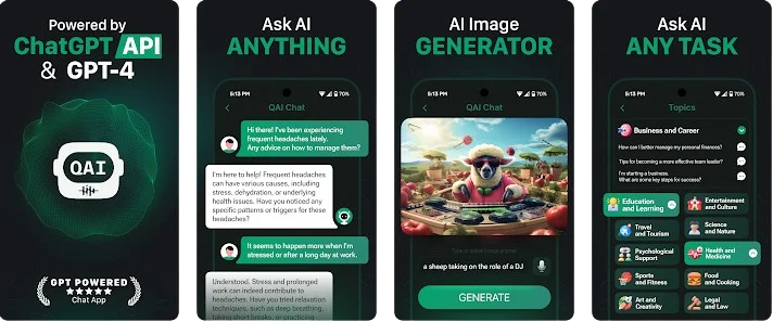 AI chatbot app like Ask AI