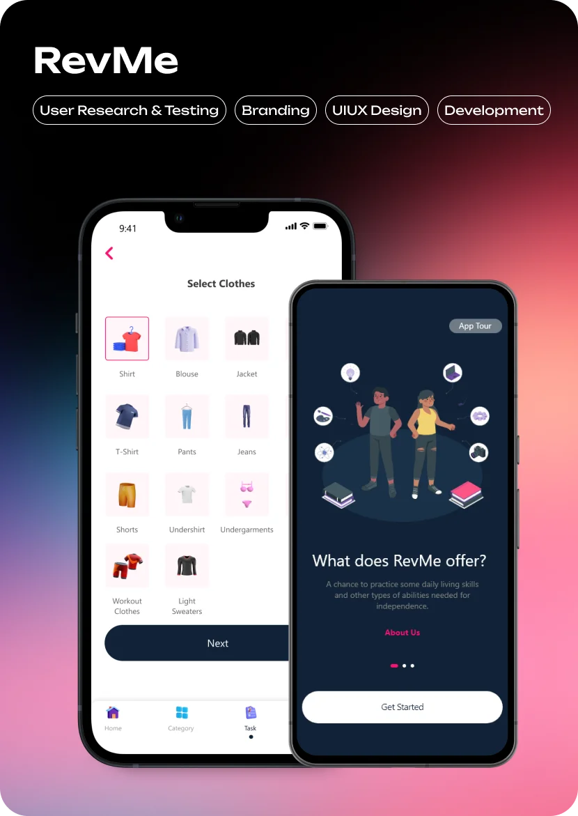 RevMe super-app interface